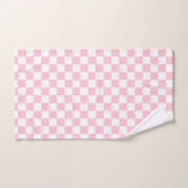 Laarzen en strikken Roze Girly Coquette Checkered Bad Handdoek (Handdoek)
