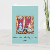 laarzen ik helemaal over u ga lopen! kaart (Achterkant)