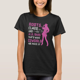 Laarzen Klasse Kleine Brutaal Dat Is Waar Cowgirls T-shirt