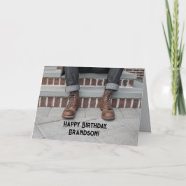 LAARZEN KLEINZOON VERJAARDAG KAART