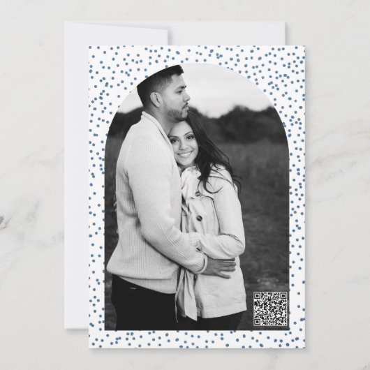 Laarzen Liefde & Buttercream Denim Westerne Bruid Kaart (Achterkant)