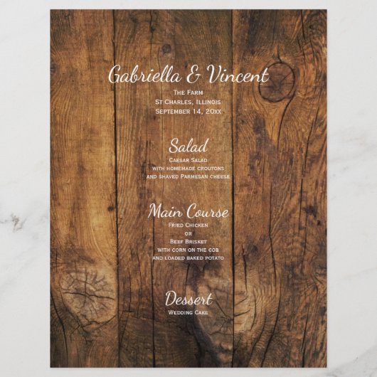 Laarzen, madeliefjes en paardenbit Western huwelij (Achterkant)