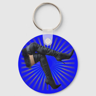 Laarzen met hoge schacht Kunst (blauwe ster explos Sleutelhanger