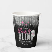 Laarzen 'n Bling Disco Bachelorette ID925 Papieren Bekers (Achterkant)