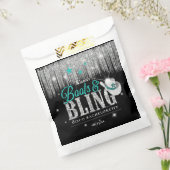 Laarzen 'n Bling Disco Bachelorette Teal ID925 Bedankzakje (Gezegeld)