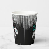 Laarzen 'n Bling Disco Bachelorette Teal ID925 Papieren Bekers (Rechts)