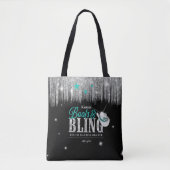 Laarzen 'n Bling Disco Bachelorette Teal ID925 Tote Bag (Voorkant)