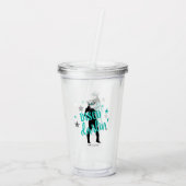 Laarzen 'n Bling Disco Darlin' Turquoise ID925 Acryl Drinkbeker (Achterkant)