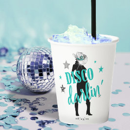 Laarzen 'n Bling Disco Darlin' Turquoise ID925  Papieren Bekers