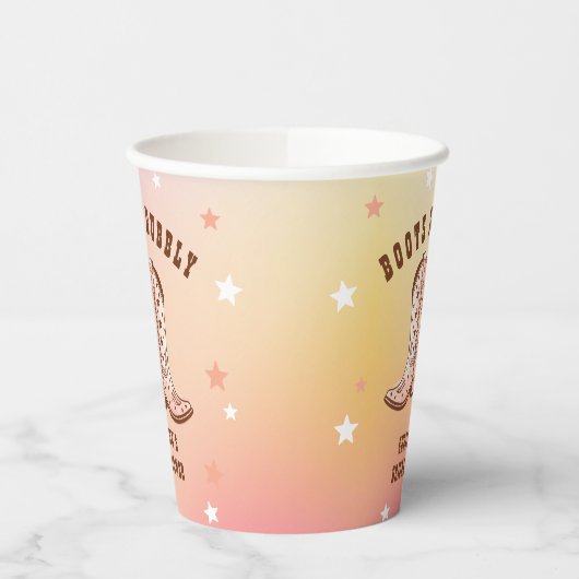 Laarzen N' Bubbelige Cowboylaarzen Bruiloft Bruids Papieren Bekers (Links)