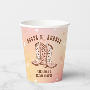 Laarzen N' Bubbelige Cowboylaarzen Bruiloft Feestj Papieren Bekers