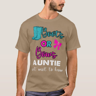laarzen of bogen Geslacht onthullen baby-partij-ma T-shirt