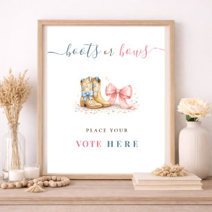 Laarzen Of Boog Geslacht Onthulling Stem Hier Poster