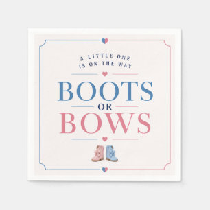Laarzen of Boogjes Geslacht onthulling Roze of Bla Servet