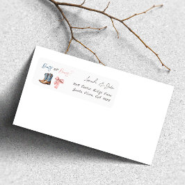 Laarzen of Bows Blauw Roze Geslacht Onthulling Adr Etiket