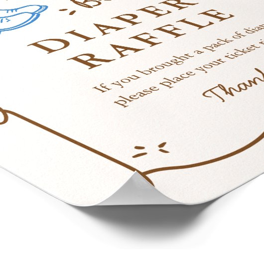 Laarzen of Bows Luier Raffle Game Poster (Hoek)