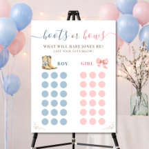 Laarzen of Strik Gender Reveal Stemspel