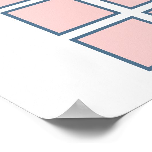 Laarzen of strikken Blauw Roze Geslacht Onthulling Poster (Hoek)