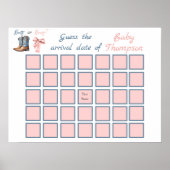 Laarzen of strikken Blauw Roze Geslacht Onthulling Poster (Voorkant)