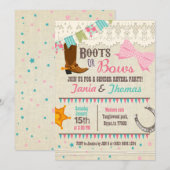 Laarzen of strikken geslacht onthullen kaart (Voorkant / Achterkant)