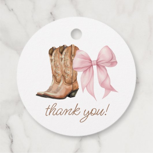 Laarzen of strikken Western Geslacht onthullen Dan Bedankjes Labels (Achterkant)