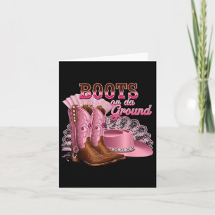 Laarzen op de grond, Boot Cowboy Western Country M Kaart