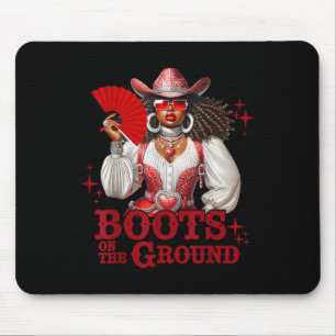 Laarzen op de grond Boot Cowboy Western Cowgirl Li Muismat