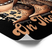 Laarzen op de grond Boot Cowboy Western Cowgirl Poster (Hoek)