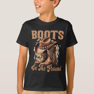 Laarzen op de grond Boot Cowboy Western Cowgirl T-shirt