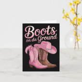 Laarzen op de grond, Cowgirl Line Dance, Boot Cowb Kaart (Gele Bloem)