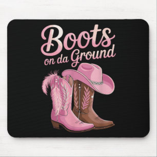 Laarzen op de grond, Cowgirl Line Dance, Boot Cowb Muismat