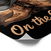 Laarzen op de grond Cowgirl Line Dans Vrouwen Mann Poster (Hoek)