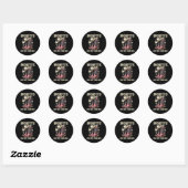Laarzen op de grond, Cowgirl Linedance, Boot Cowbo Ronde Sticker (Vel)