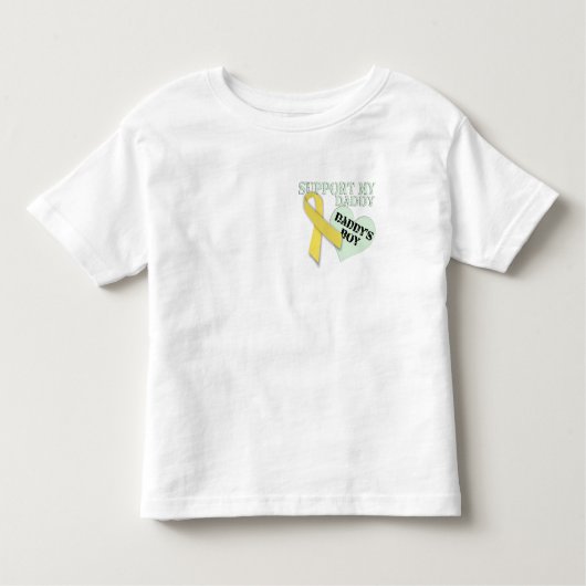 Laarzen op de grond Daddys jongen Kinder Shirts (Voorkant)