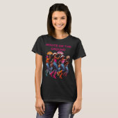 Laarzen op de grond dansen Queens Black Group T-shirt (Voorkant volledig)