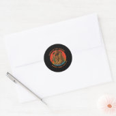 Laarzen op de grond fans waar ze fans bij Graphi Ronde Sticker (Envelop)