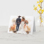 Laarzen op de grond, gebonden voor altijd kaart (Gele Bloem)