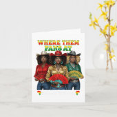 Laarzen Op De Grond Juneteenth Cowgirl Waar Die  Kaart (Gele Bloem)