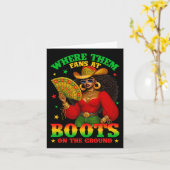 Laarzen op de grond Juneteenth Cowgirl waar ze Kaart (Gele Bloem)