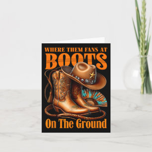 Laarzen op de grond Juneteenth Cowgirl waar ze Kaart
