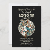 Laarzen op de grond kaart (Voorkant)