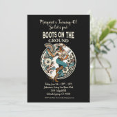 Laarzen op de grond kaart (Staand voorkant)