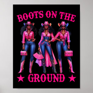 Laarzen Op De Grond Laars Cowboy Westerse Cowgirl Poster