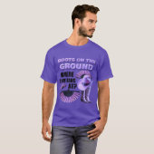 LAARZEN OP DE GROND (PURP) T-SHIRT (Voorkant volledig)