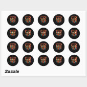 Laarzen op de grond ronde sticker (Vel)