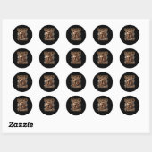Laarzen op de grond ronde sticker (Vel)