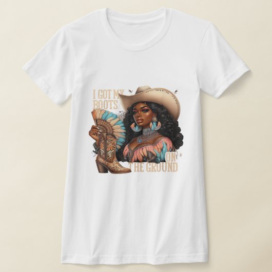 Laarzen op de Grond T-shirt (Laagn)