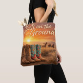 Laarzen op de Grond Tote Bag (Dichtbij)