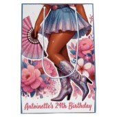 Laarzen op de grond Western Glam Cowgirl Medium Cadeauzakje (Achterkant)