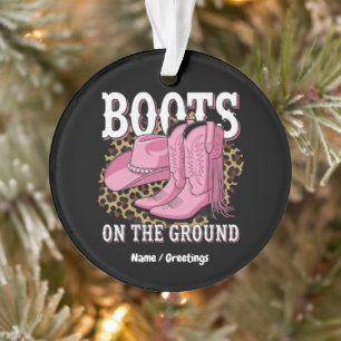 Laarzen op de grond Westerne Cowgirl Linedance Ornament